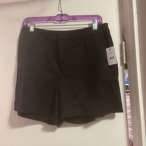 Saks Fifth Avenue black dress shorts Brand New